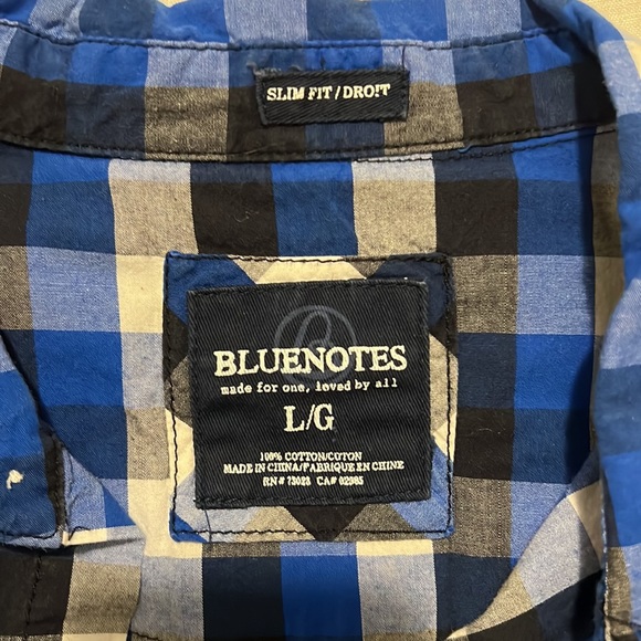 Bluenotes slim fit size large button down shirt - Picture 4 of 5